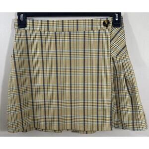 Urban Outfitters Plaid Skirt in Yellow and Blue